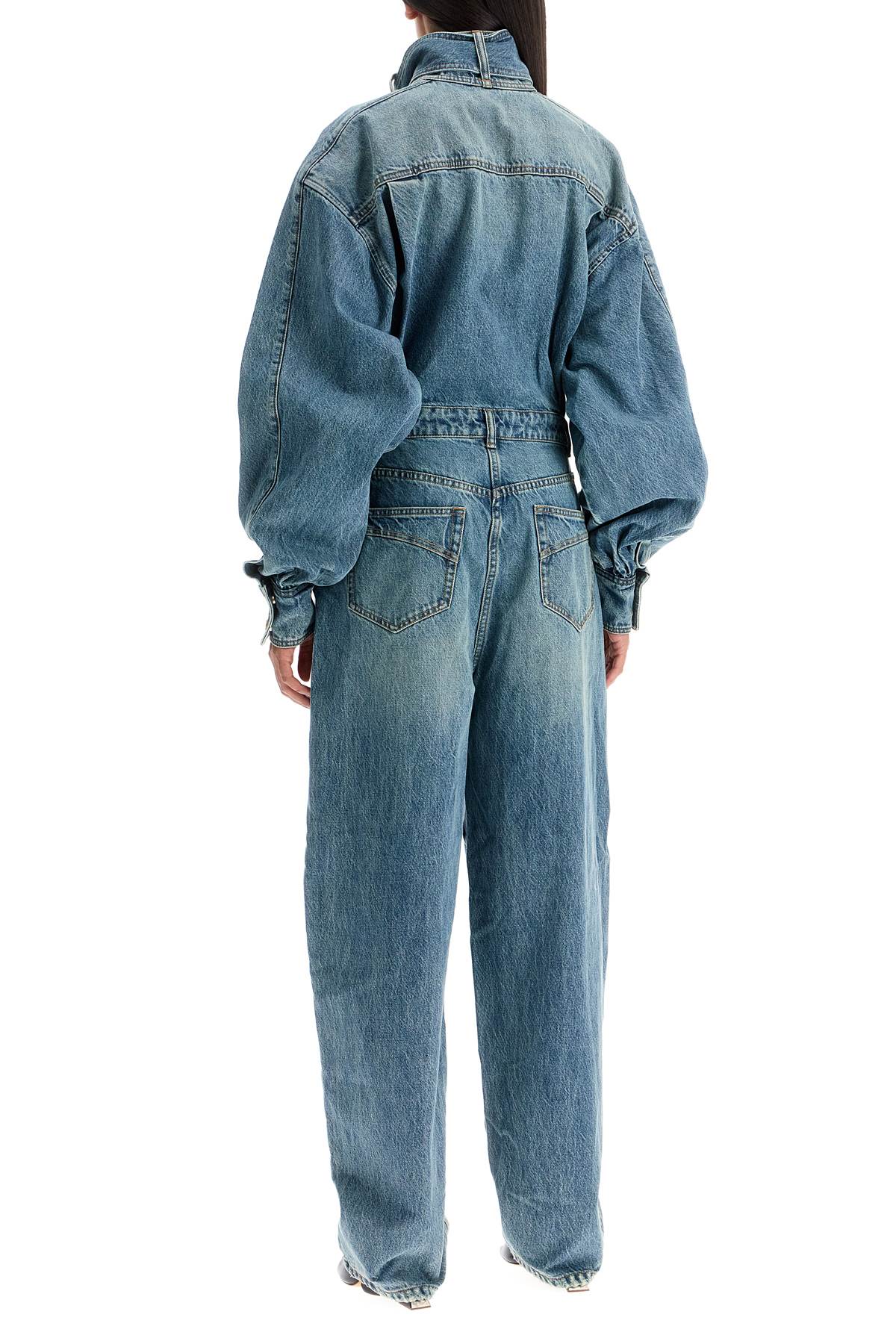 Áo Liền Quần Denim Rửa Trung Cho Nữ - Size 1