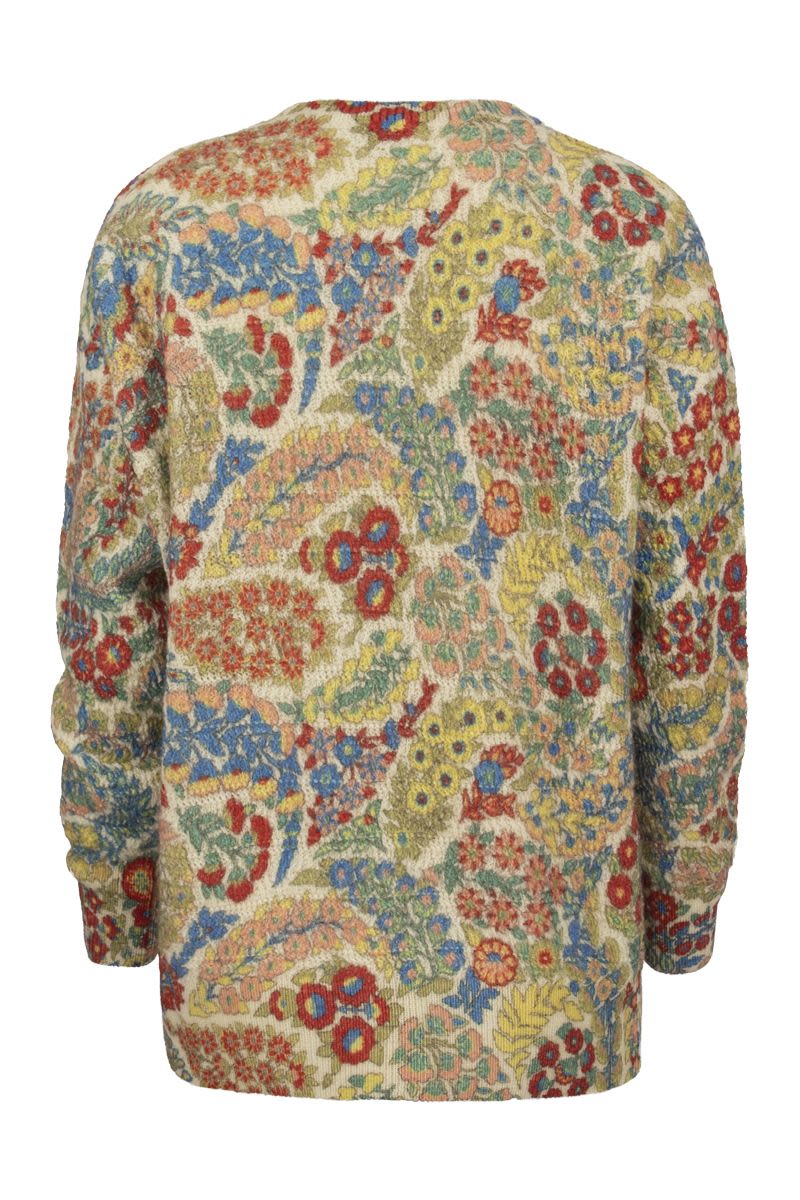 เสื้อกันหนาวลายดอกไม้และลาย Paisley สำหรับผู้หญิง - FW22