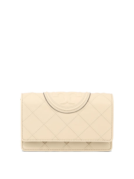 TORY BURCH Tan Chain Wallet for Women - SS24 Collection