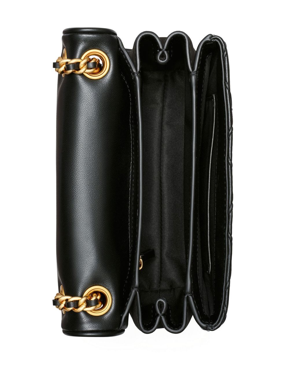 Túi đeo vai đa năng phủ khối màu đen cho phụ nữ