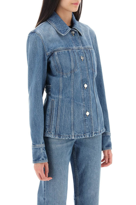 女士藍色丹寧外套 - 萬與用設計經典風格