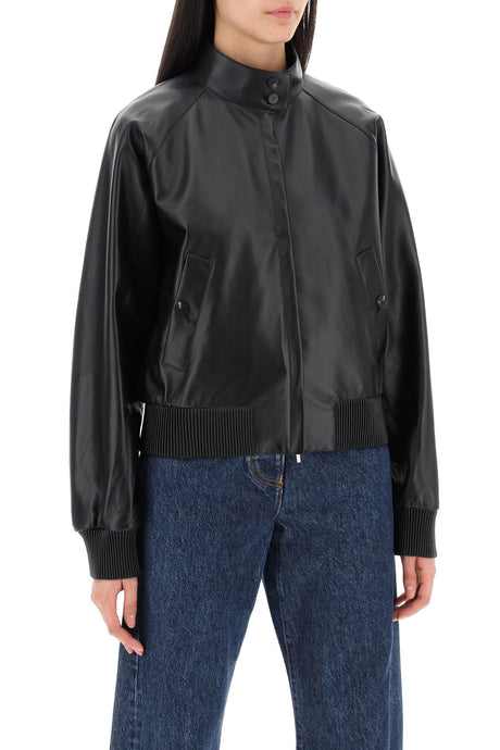 FERRAGAMO Luxurious Leather Jacket for Fashion-Forward Women