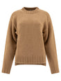 INES DE LA FRESSANGE Classic Merino Wool Sweater in Beige