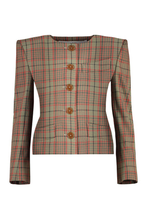 VIVIENNE WESTWOOD Stylish Checkered Wood Jacket for Women