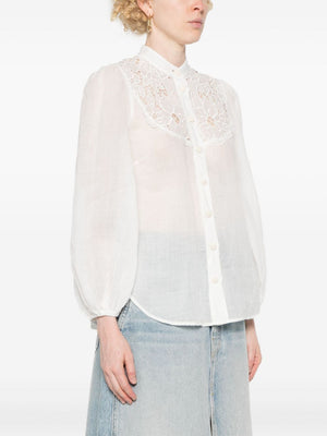 ZIMMERMANN Elegant Ramie Button-Up Shirt for Women