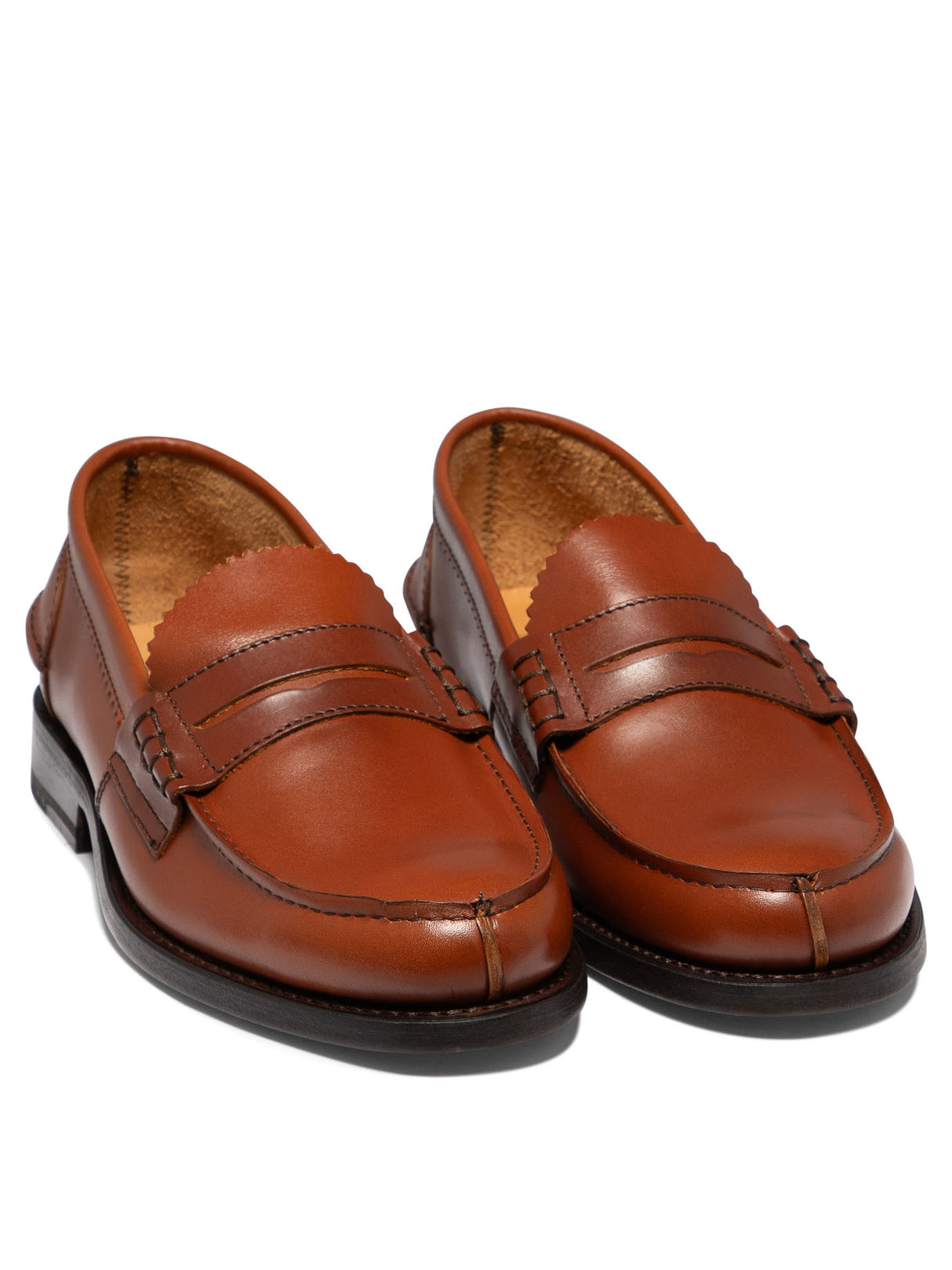 SAXONE OF SCOTLAND Arran Classic Leather Loafers