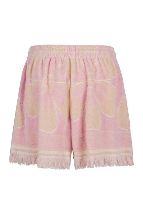 ZIMMERMANN Chic Pink Floral Mini Shorts