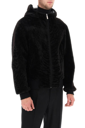 FERRAGAMO Luxurious Reversible Shearling Blouson for Men