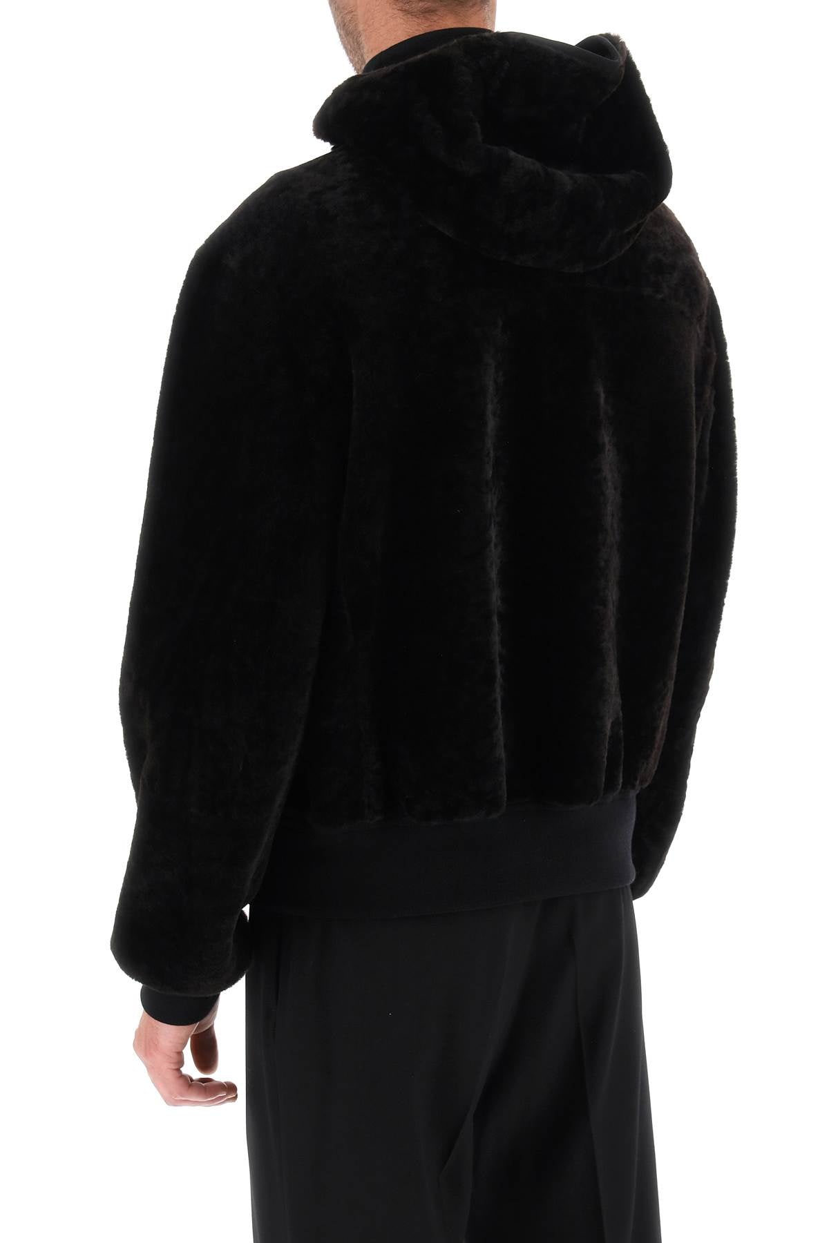 FERRAGAMO Luxurious Reversible Shearling Blouson for Men