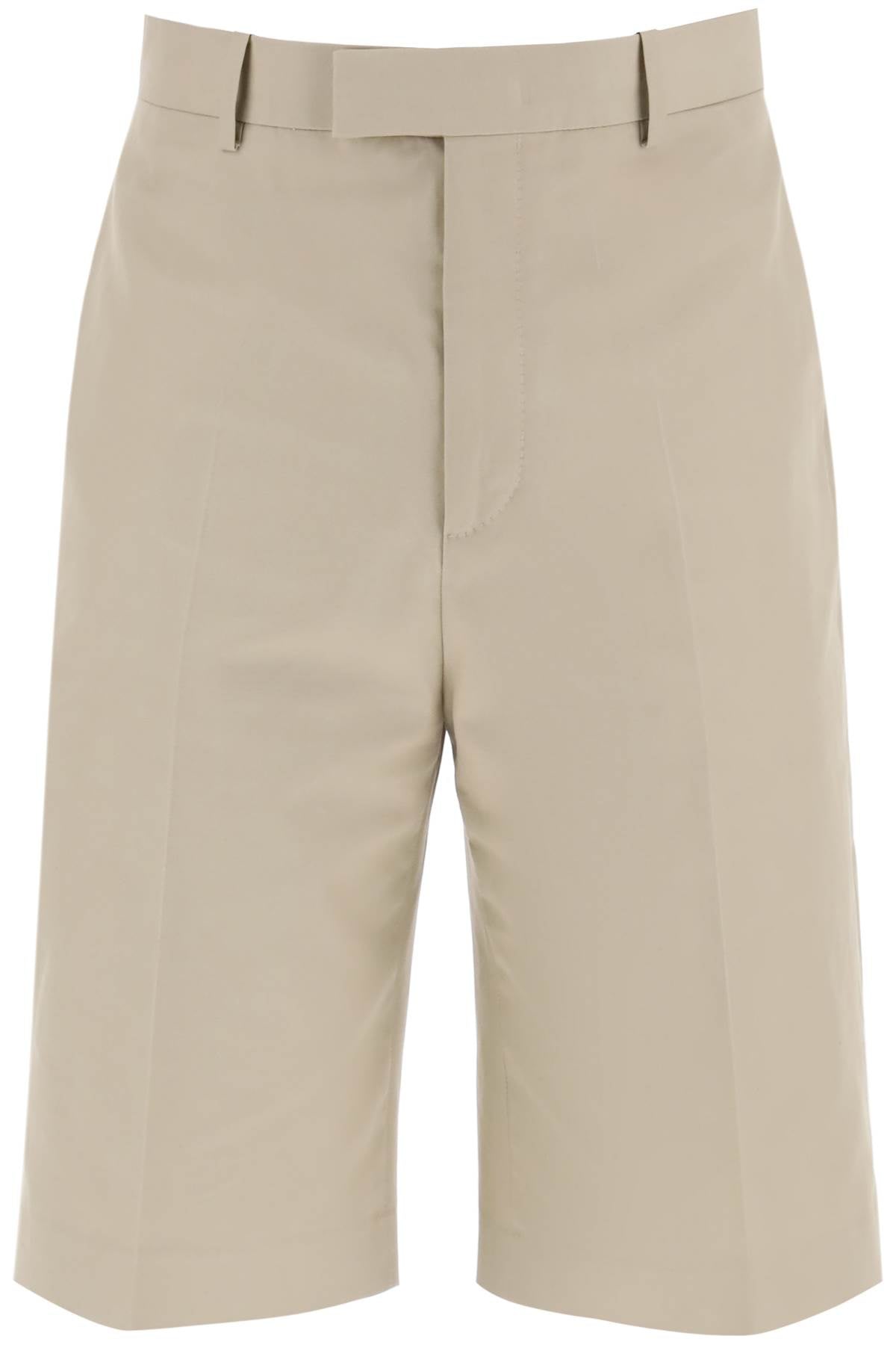 FERRAGAMO Tailored Bermuda Shorts in Beige - Men's Fashion