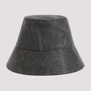  قبعة من القطن الأسود للرجال - مجموعة FW23