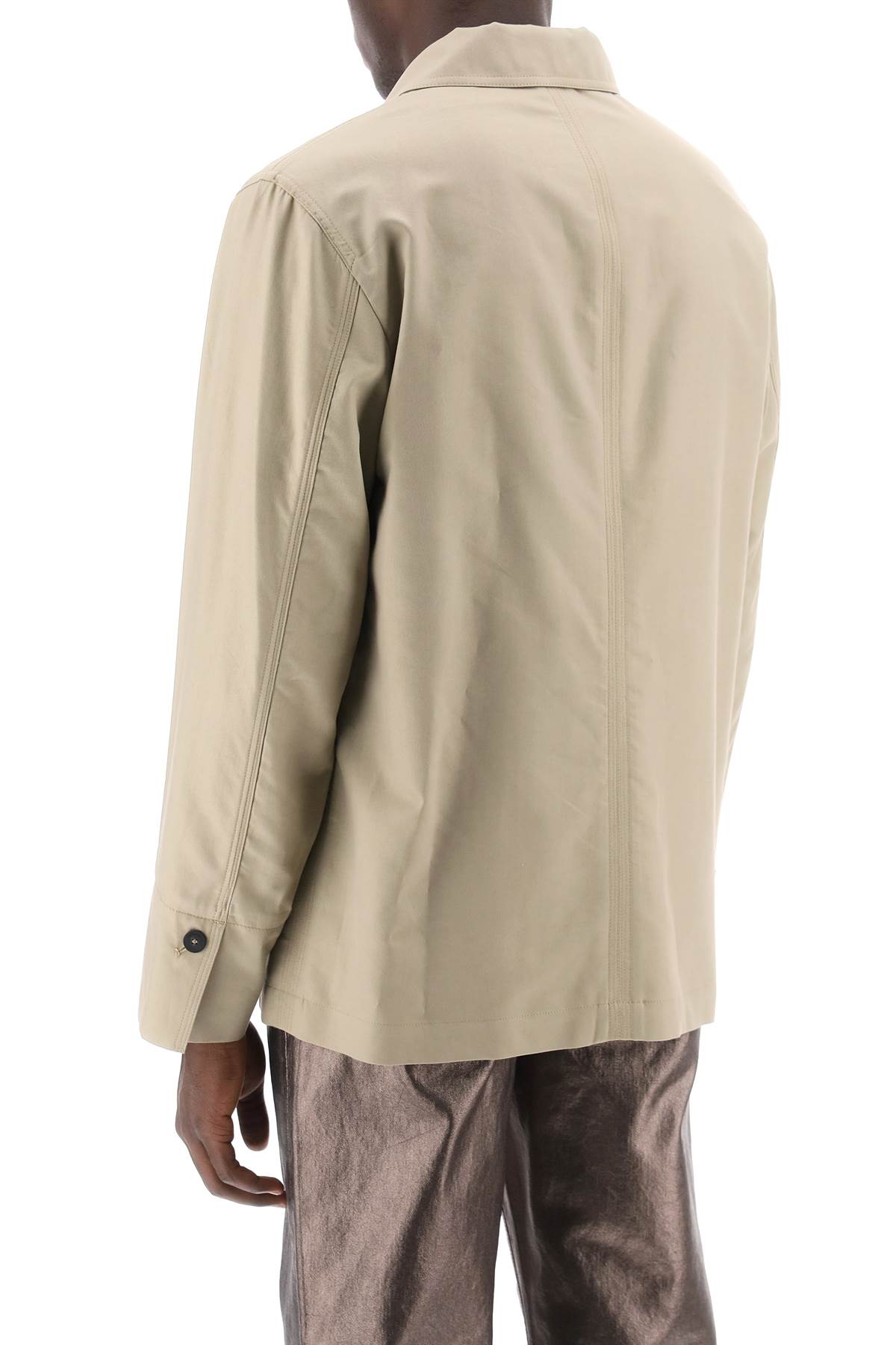 FERRAGAMO Men's Khaki Overshirt for SS24