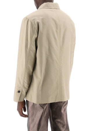 Overshirt khaki nam SS24 từ FERRAGAMO