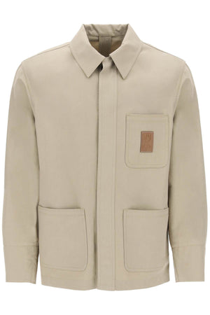 Overshirt khaki nam SS24 từ FERRAGAMO