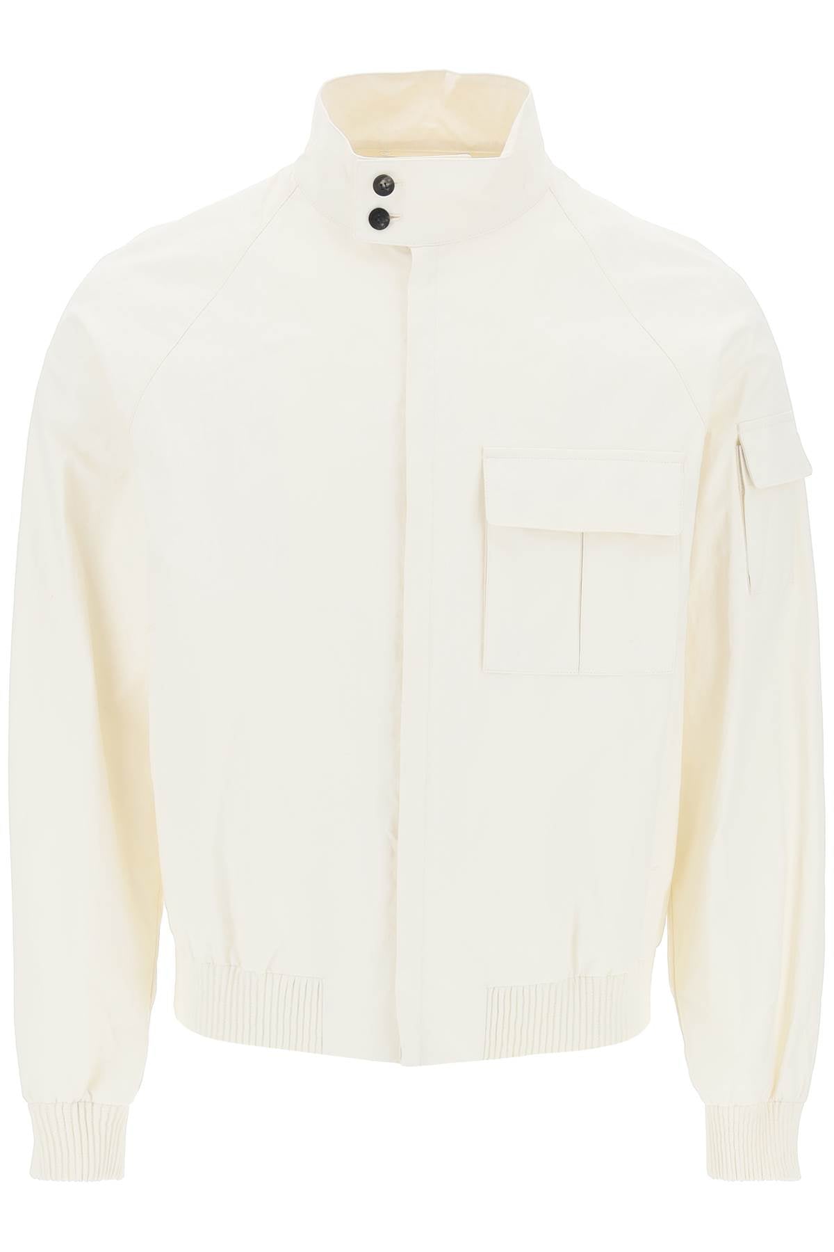 FERRAGAMO Clean and Casual Linen Coated Blouson for Men