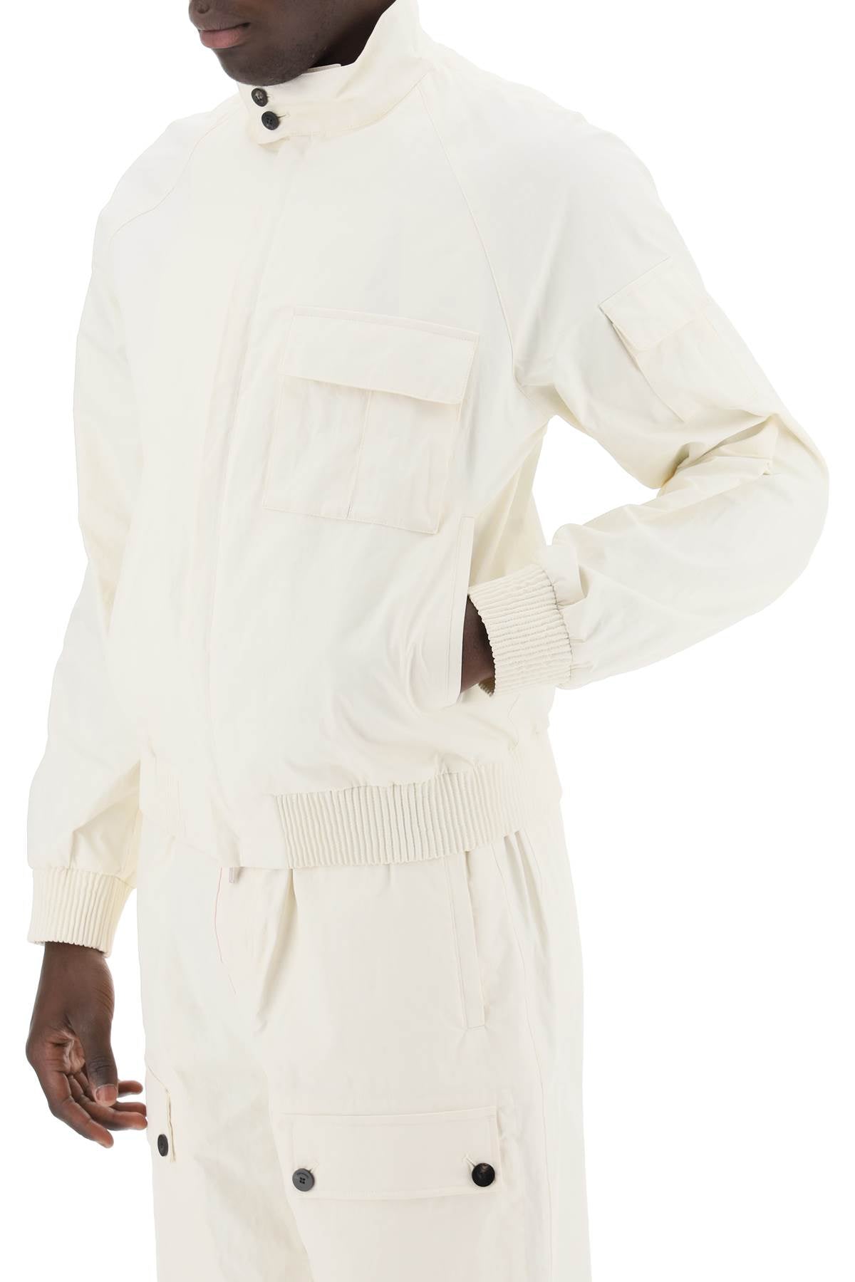 FERRAGAMO Clean and Casual Linen Coated Blouson for Men