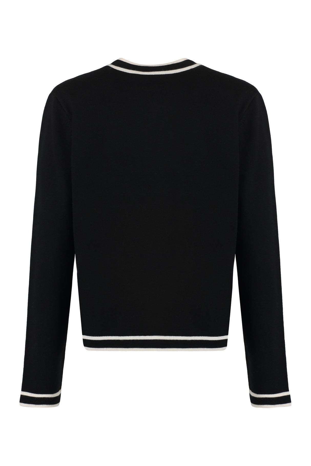Luxurious Merino Wool Cardigan for Women in Black