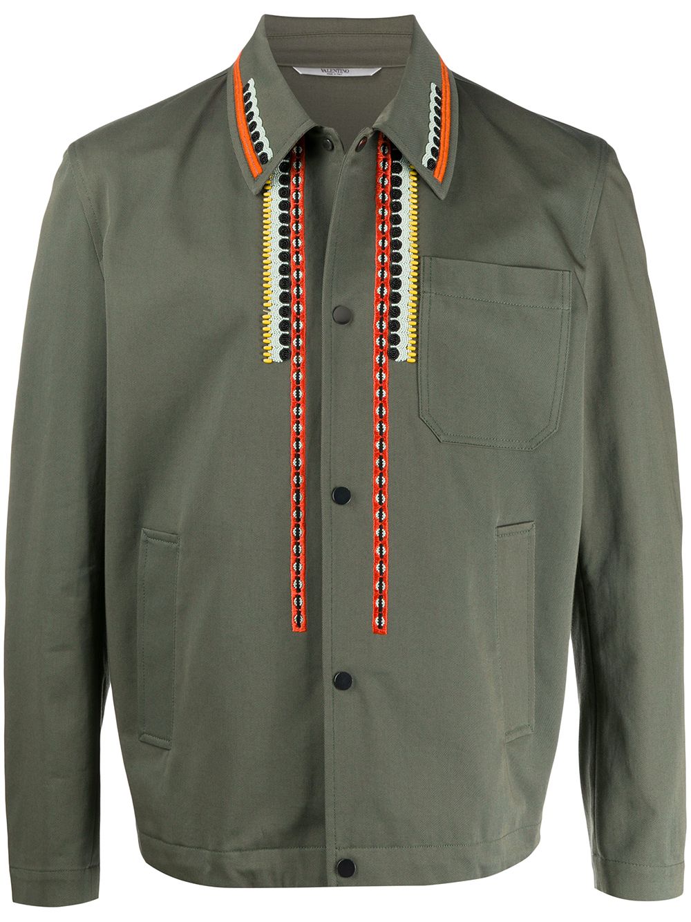 Green Embroidered Shirt for SS20