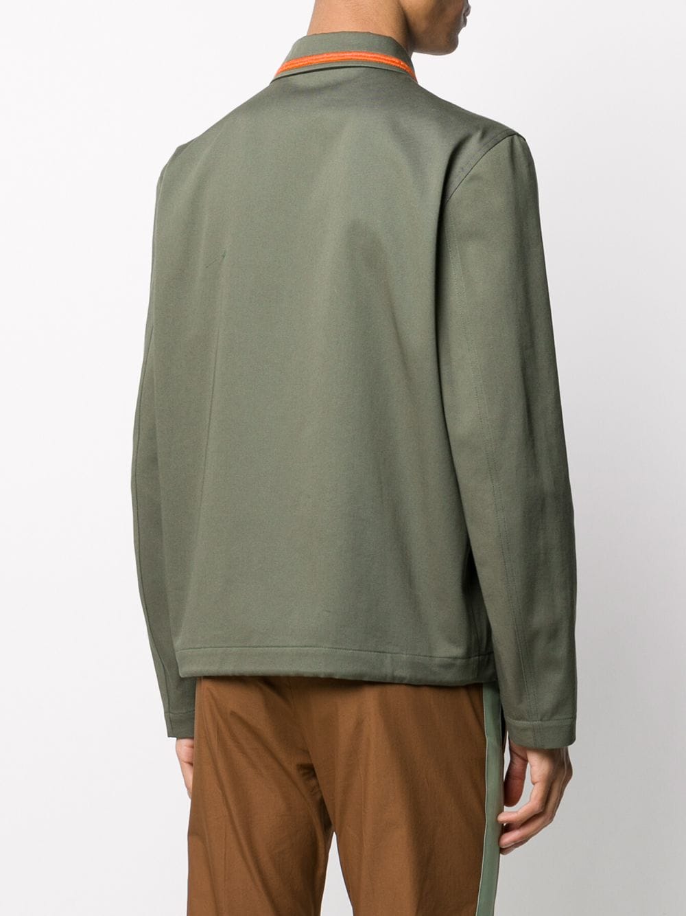 VALENTINO Olive Embroidered Shirt for Men - SS20 Collection