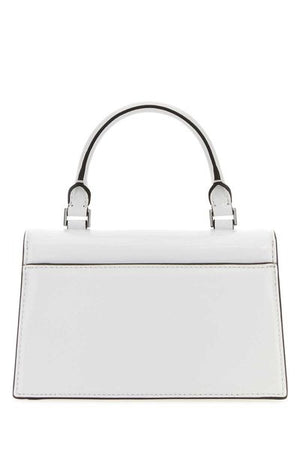 TORY BURCH White Spazzolato Leather Mini Crossbody Bag for Women - FW23