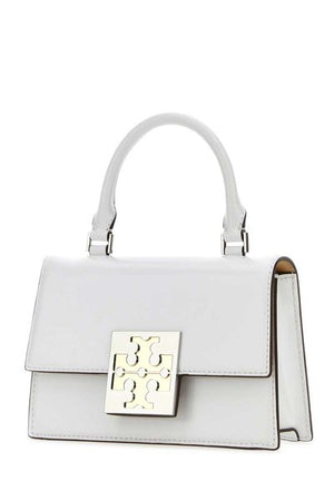 TORY BURCH White Spazzolato Leather Mini Crossbody Bag for Women - FW23