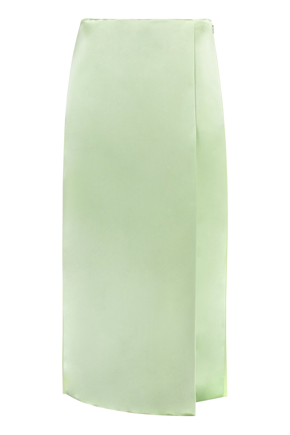 Green Silk Wrap Skirt from SS23 Collection