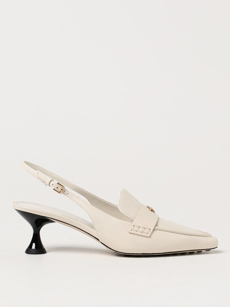 TORY BURCH Chic Ivory Slingback Ballerina Heels 55mm