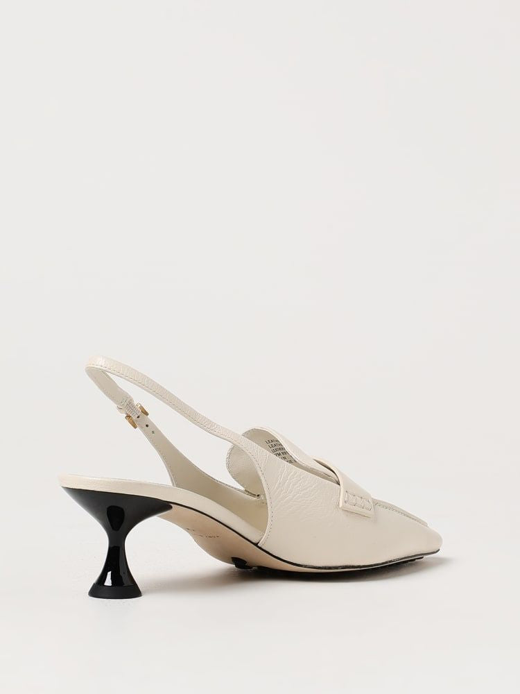 TORY BURCH Chic Ivory Slingback Ballerina Heels 55mm