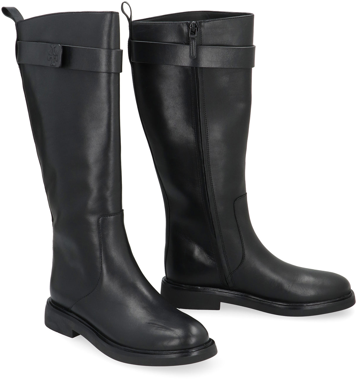 TORY BURCH Stylish Black Leather Women's Boots for FW23