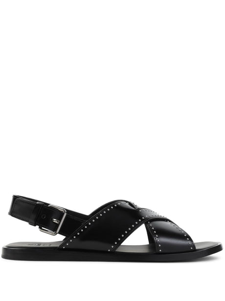 CHURCH`S Stud-Embellished Crossover Flat Sandals - SS25