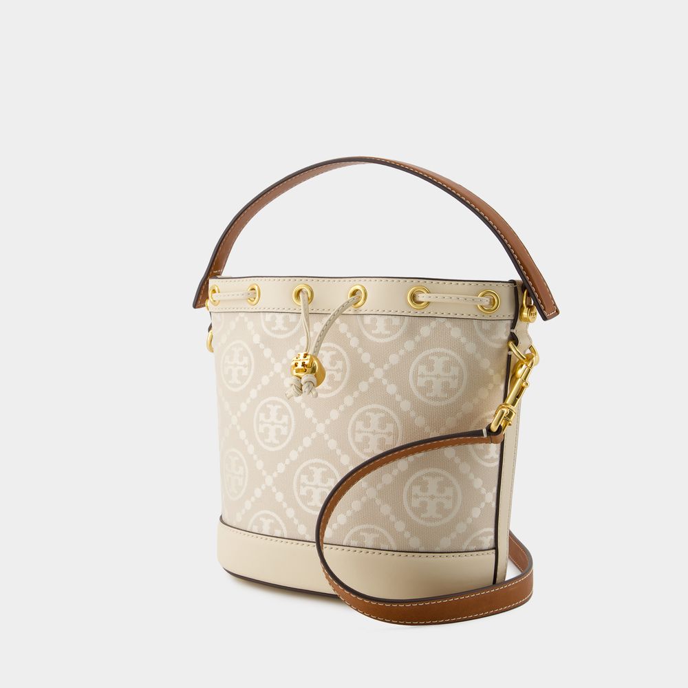 TORY BURCH Chic Neutral Mini Bucket Crossbody Bag