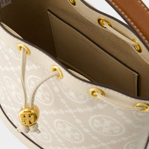 TORY BURCH Chic Neutral Mini Bucket Crossbody Bag