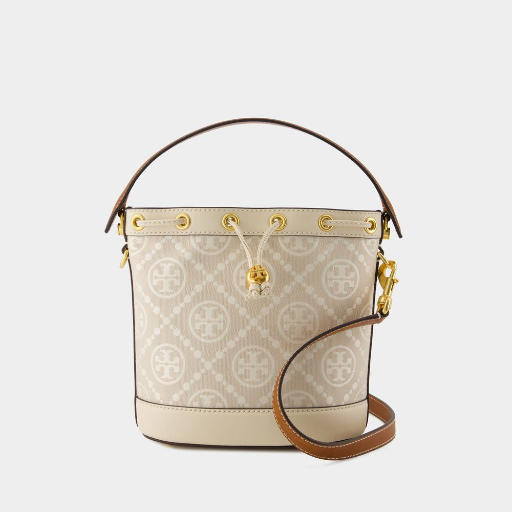 TORY BURCH Chic Neutral Mini Bucket Crossbody Bag