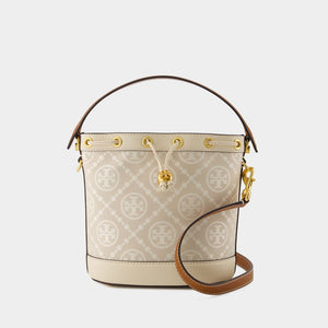 TORY BURCH Chic Neutral Mini Bucket Crossbody Bag