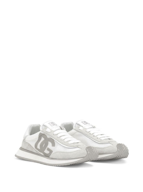 DOLCE & GABBANA Suede and Mesh Cushion Sneakers for Men