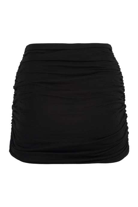 TORY BURCH Gathered Black Skirt for Women - SS23 Collection