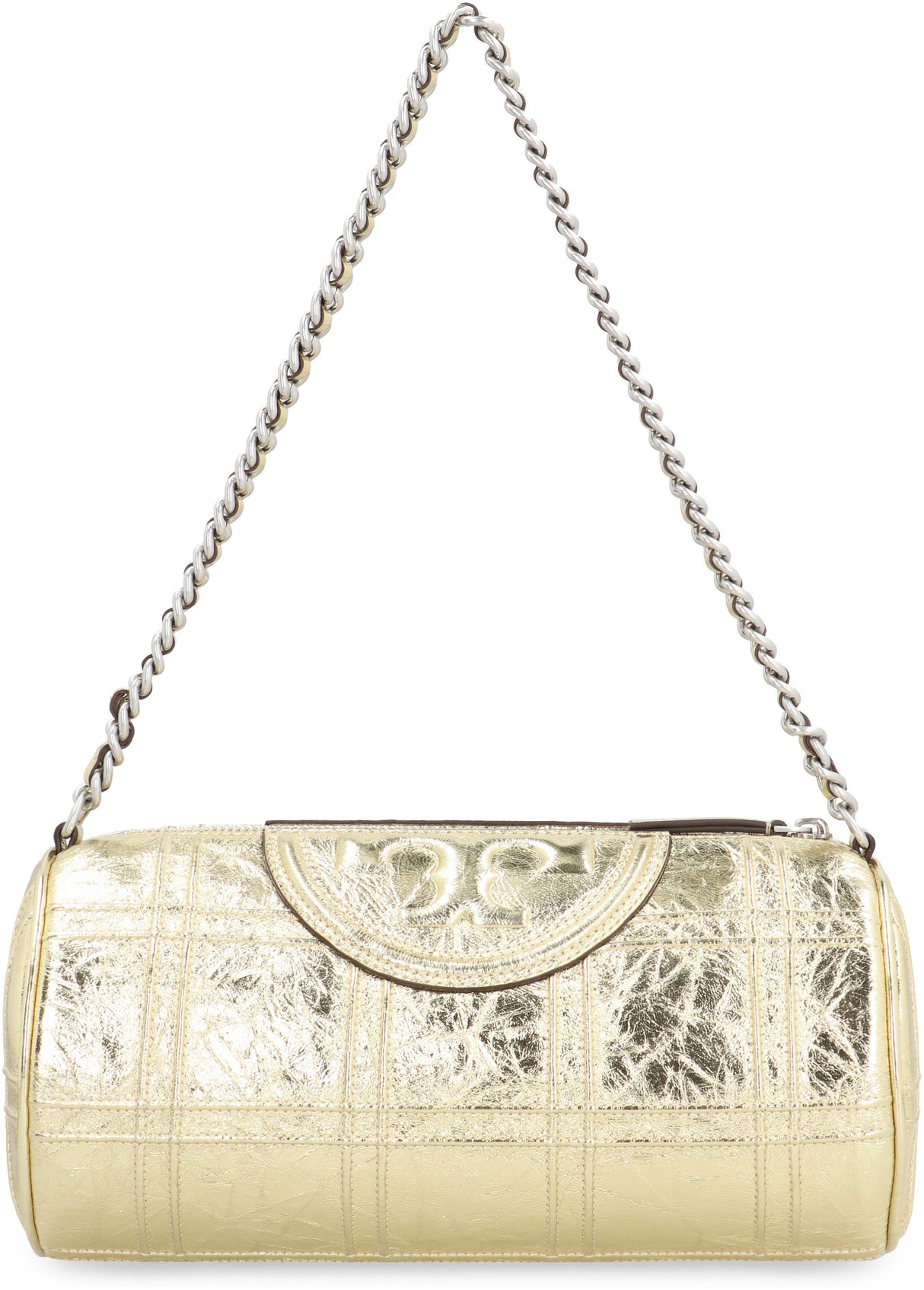 TORY BURCH Gold Leather Shoulder Handbag for Women - SS24