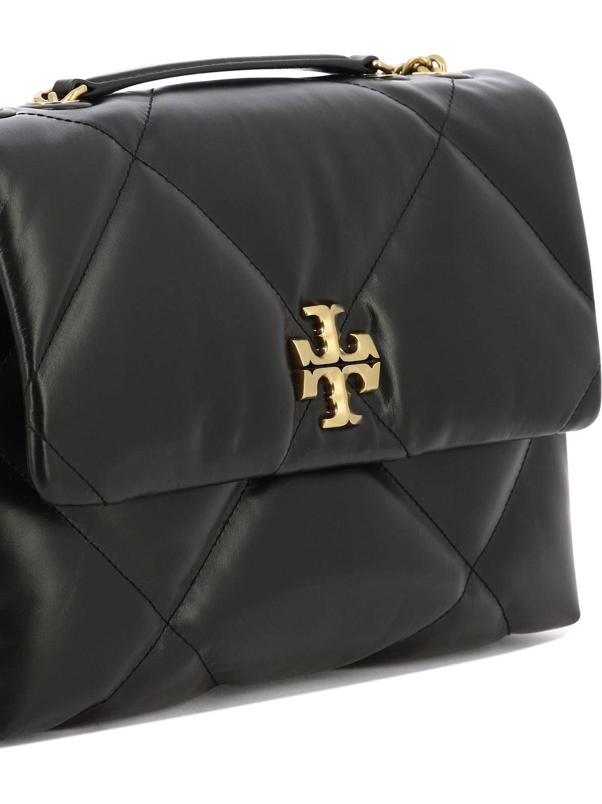 TORY BURCH Elegant Black Quilted Convertible Shoulder Bag for Women