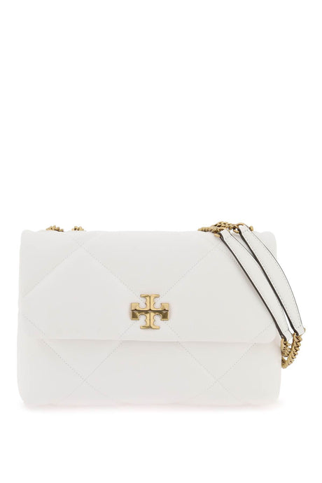 TORY BURCH Quilted Leather Shoulder Bag in White for Women