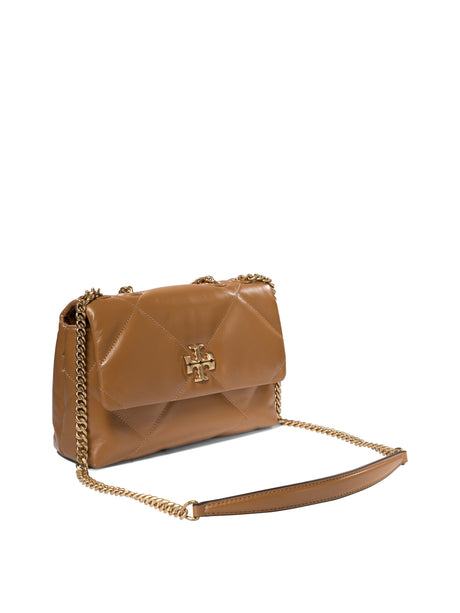 TORY BURCH Kira Diamond Quilt Mini Crossbody Handbag in Brown