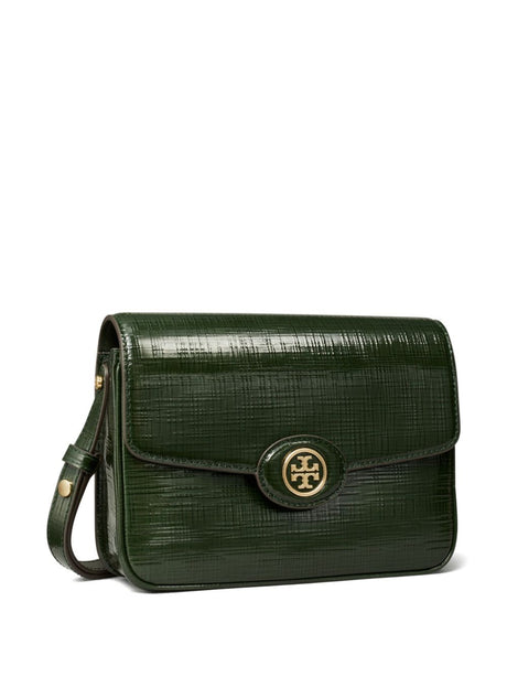 TORY BURCH Convertible Crosshatched Leather Mini Handbag