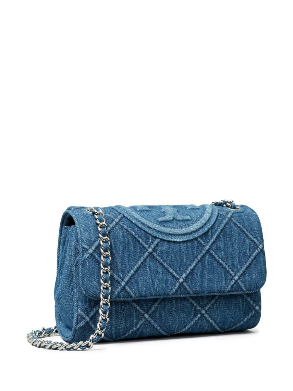 Fleming Soft Denim Small Handbag – Light Blue