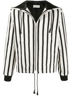 SAINT LAURENT MEN'S NOIRCRAIE TEDDY JACKET FOR SS20