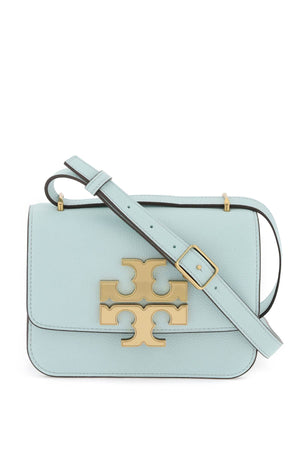 Light Blue Crossbody Shoulder Bag for Women in Hammered Leather