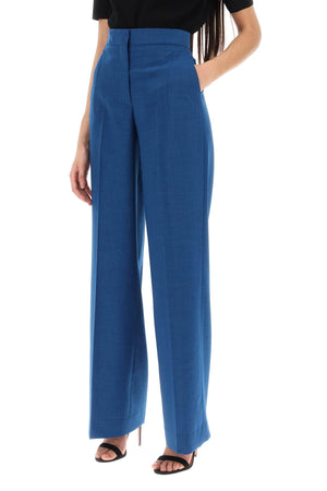 TORY BURCH Women's Wide Leg Blue Pants for SS24