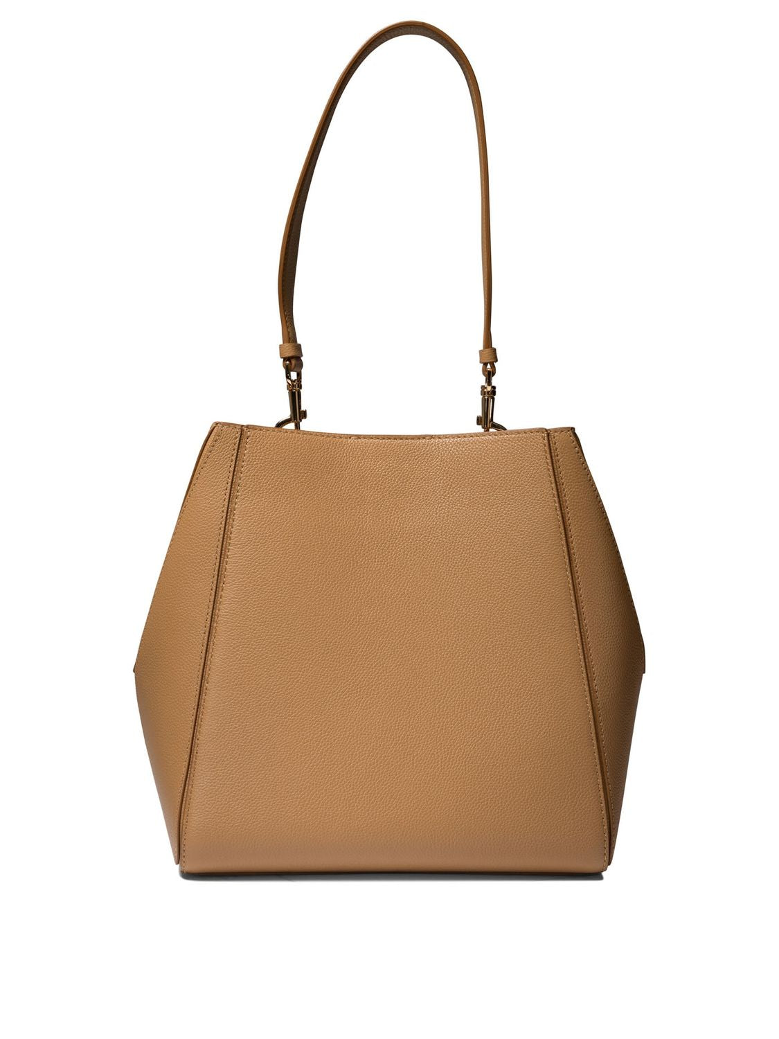 TORY BURCH Chic Beige Leather Bucket Bag