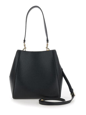 TORY BURCH Mini Grainy Leather Bucket Handbag