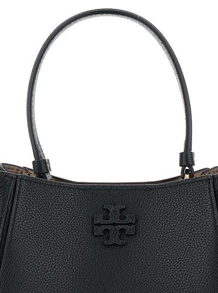 TORY BURCH Mini Grained Leather Bucket Handbag