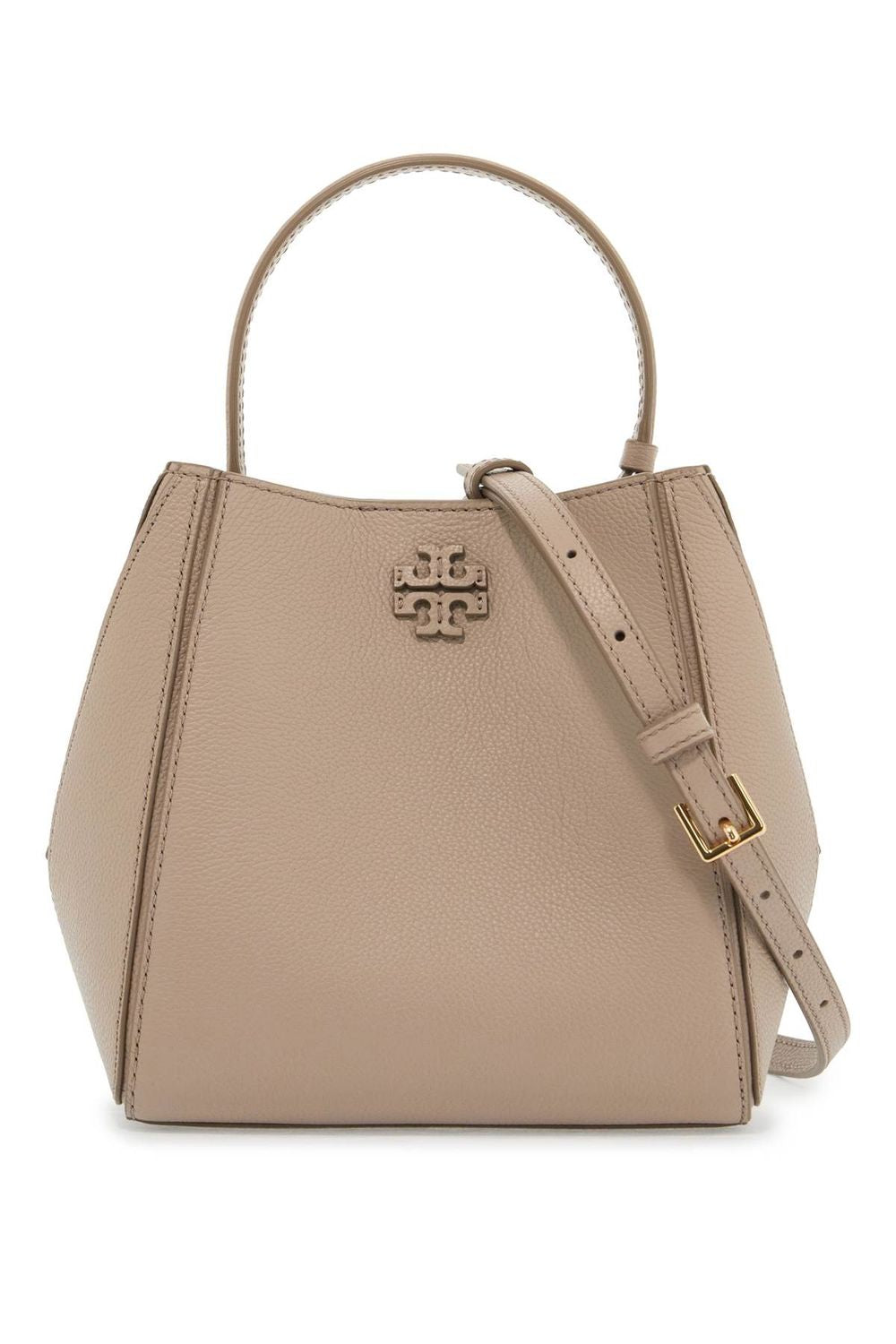 TORY BURCH Mini Grained Leather Bucket Handbag