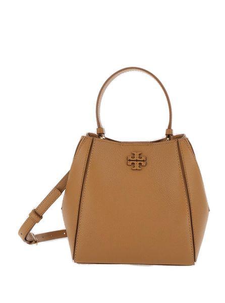 TORY BURCH Mini Grained Leather Bucket Handbag